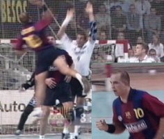 20. Minute: Lozano trifft zum 8:8. Der Spanier war mit 10 Toren bester Sch�tze der Partie.