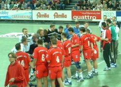 Kurz vor dem Anpfiff.