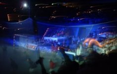 Tolle Stimmung vor dem Anpfiff.