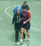 Laszlo Nagy verlie� in der 50. Minute verletzt das Feld.