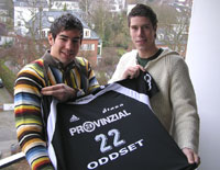 Der Besuch in Kiel machte  Nikola Karabatic und Kim Andersson Appetit auf mehr: Beim THW hoffen die Zug�nge auf erfolgreiche Zeiten.