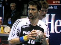 Die drei sicher verwandelten Siebenmeter von Stefan L�vgren sorgten f�r den Umschwung.