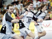 Kollektiver Jubel: Szilagyi, Karabatic und Ahlm