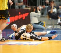 Christian Zeitz kurzfristig am Boden.