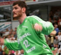 Henning Fritz zeigte eine starke Leistung und parierte 22 W�rfe.