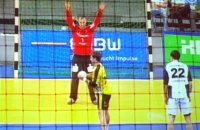 David Szlezak konnte gegen Thierry Omeyer f�nf von sechs Siebenmetern verwandeln.