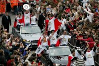 Die "K�nige" fuhren in Cabrios zum Rathaus