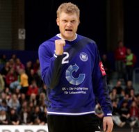 Joachim Bitter zeigte im deutschen Tor erneut eine gute Leistung.