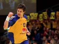 Marcus Ahlm war mit acht Toren bester schwedischer Sch�tze.