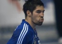 Kein Grund zum Mi�mut bei Nikola Karabatic: Frankreich zieht nach f�nf Siegen in Folge mit 4:0 Punkten in die  Hauptrunde ein.