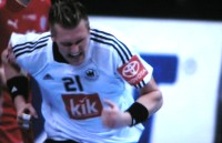 Lars Kaufmann machte f�r den verletzten Pascal Hens ein tolles Spiel: Sechs Tore und zwei sch�ne Anspiele.