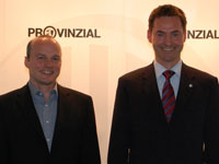 Neues F�hrungsduo: Gesch�ftsf�hrer Uli Derad  und Aufsichtsratsvorsitzender Klaus-Hinrich Vater.