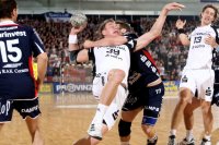Aggressiv versuchte die Flensburger Abwehr, den THW Kiel zu stoppen.