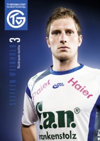 Auf Platz 3 der internen Torj�gerliste beim TVG: Linksh�nder Steffen Weinhold mit 125 Treffern.