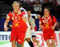 Auch eine starke Leistung von Aron Palmarsson konnte die isl�ndische Niederlage nicht verhindern.