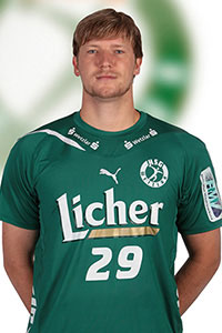 Lars Friedrich ist mit bislang 119/55 Treffern bester Torsch�tze der HSG Wetzlar.