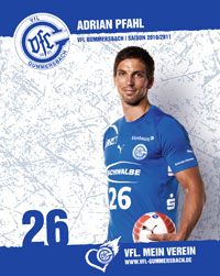 Linksh�nder Adrian Pfahl ist f�nftbester Torsch�tze der Liga mit 202/30 Treffern. Der Nationalspieler wird u.a. beim HSV Hamburg als Neuzugang gehandelt.