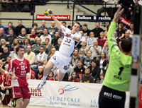 Neun Tore aus neun Versuchen: Dominik Klein empfahl sich in Friesenheim f�r Heiner Brand.