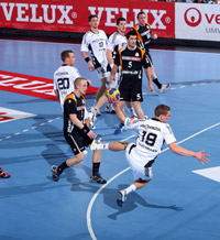 F�nf Tore in sechs Spielminuten: Tobias Reichmann traf aus allen Lagen.