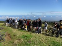 Die Mountainbike-Tour war Teil des Trainingsprogramms.