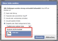 Tippt nun in das freie Feld "facebook.de/thwhandball".