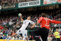 Daniel Narcisse markierte die ersten beiden Kieler Treffer.