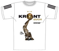 "Kr�nt euch": das offizielle Shirt zum "VELUX EHF Final4" 2012.