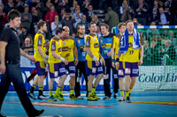 Entt�uschte Gesichter bei den F�chsen: Trotz 33 Treffern gab es in der Sparkassen-Arena erneut nichts zu holen.