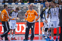 Entt�uschte "Zebras" nach dem Schlusspfiff.