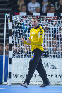 Andreas Wolff im Wetzlarer Tor spielte eine grandiose erste Halbzeit.