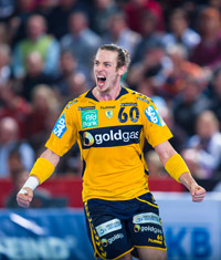 Kim Ekdahl du Rietz war der einzige R�ckraumspieler der G�ste, der zu �berzeugen wusste.