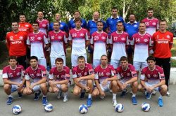 Das Team von HC Motor Zaporozhye, Gegner des THW im Achtelfinale der Champions League.