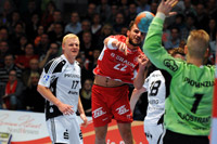 Melsungens Linksau�en Michael Allendorf erzielte 8/3 Treffer.