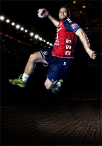 Schl�sselspieler in Flensburgs Angriff: Thomas Mogensen.