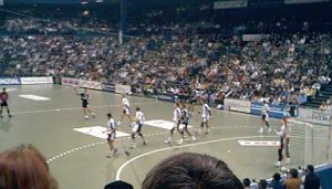 Spielszene aus der ersten Halbzeit