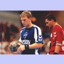 Nikolaj Jacobsen - seine erste Bundesliga-Saison - bei Bayer Dormagen.