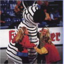 Hein Daddel and his young fans.