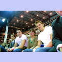 Kim Andersson und Jonas Larholm schnuppern Ostseehallenluft.