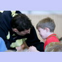 Stefan L�vgren  macht sich in seiner Freizeit f�r den Nachwuchs stark: als Trainer der Minis (6 bis 8 Jahre) des TSV Melsdorf.