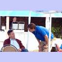 Golfen 2009: Der Trainer und sein Kapit�n.