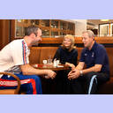 EM 2010: Thierry Omeyer im Gespr�ch mit Mirjana und Zvonimir Serdarusic.