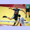 EM 2010: SLO-FRA: Ales Pajovic und Nikola Karabatic.