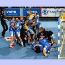 Jubel beim HSV nach dem Sieg.