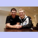 EM 2008: Henning Fritz und Johannes Bitter.