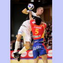 EM 2008: ESP-GER: Pascal Hens wird attackiert.