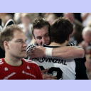 Freude nach dem Sieg.