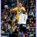 Wislander blockt Kostetsky, den gef�hrlichsten Werfer Bragas.