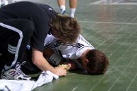 Magnus Wislander zog sich gegen Cetinje eine R�ckenzerrung zu.