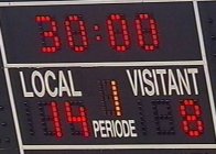 Halbzeitstand: 14:8 f�r Barcelona.