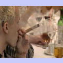 EHF-Pokal-Finale 2002, R�ckspiel: Johan l��t sichs gut gehen.